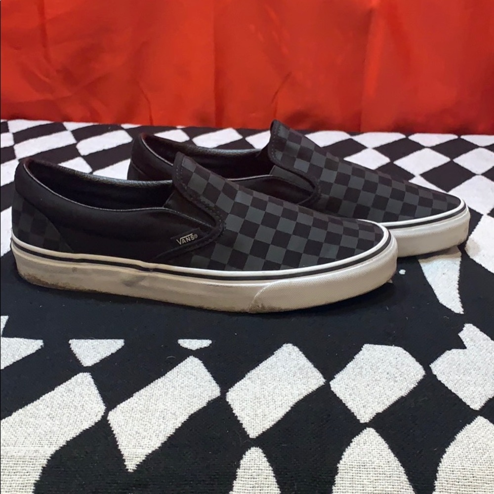 Vans Classic Slip-On Checkerboard Black/Black